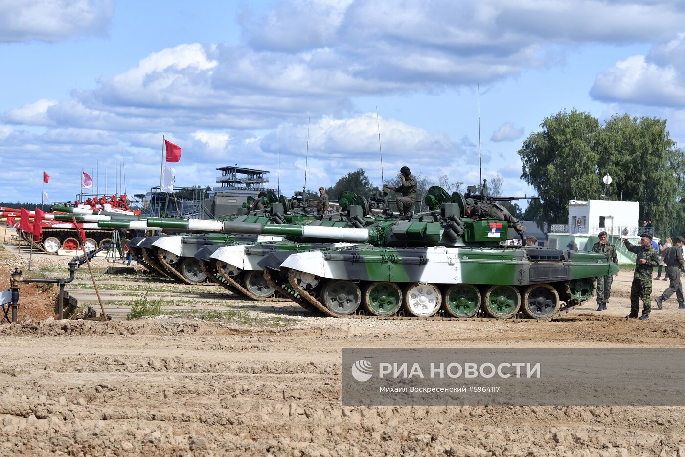Подготовка команд к конкурсу "Танковый биатлон"