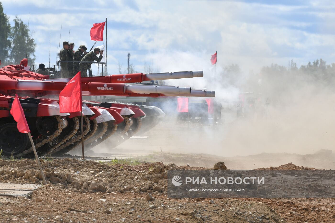 Подготовка команд к конкурсу "Танковый биатлон"
