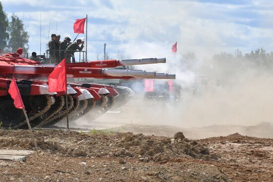 Подготовка команд к конкурсу "Танковый биатлон"
