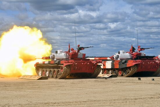 Подготовка команд к конкурсу "Танковый биатлон"