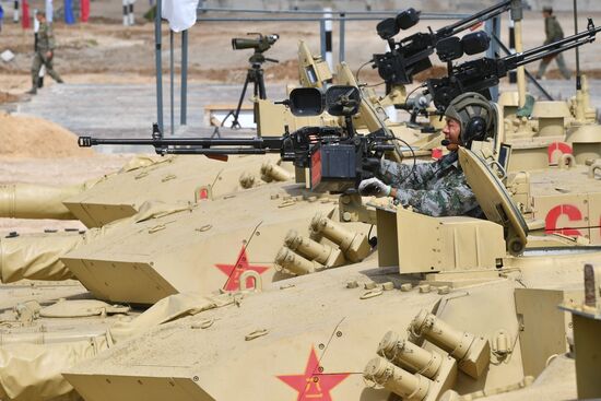 Подготовка команд к конкурсу "Танковый биатлон"