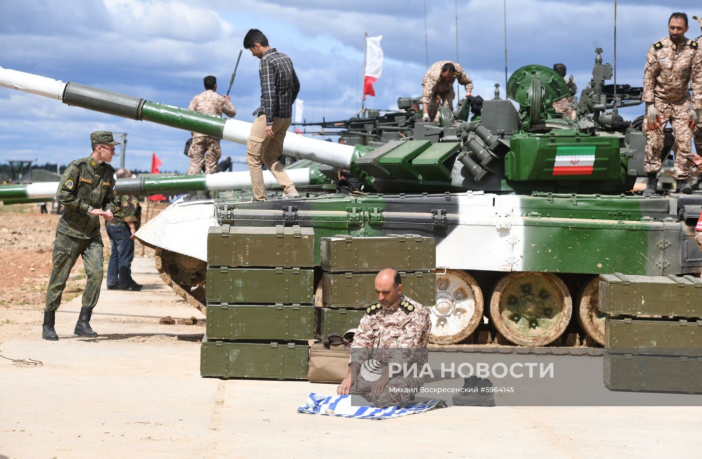 Подготовка команд к конкурсу "Танковый биатлон"