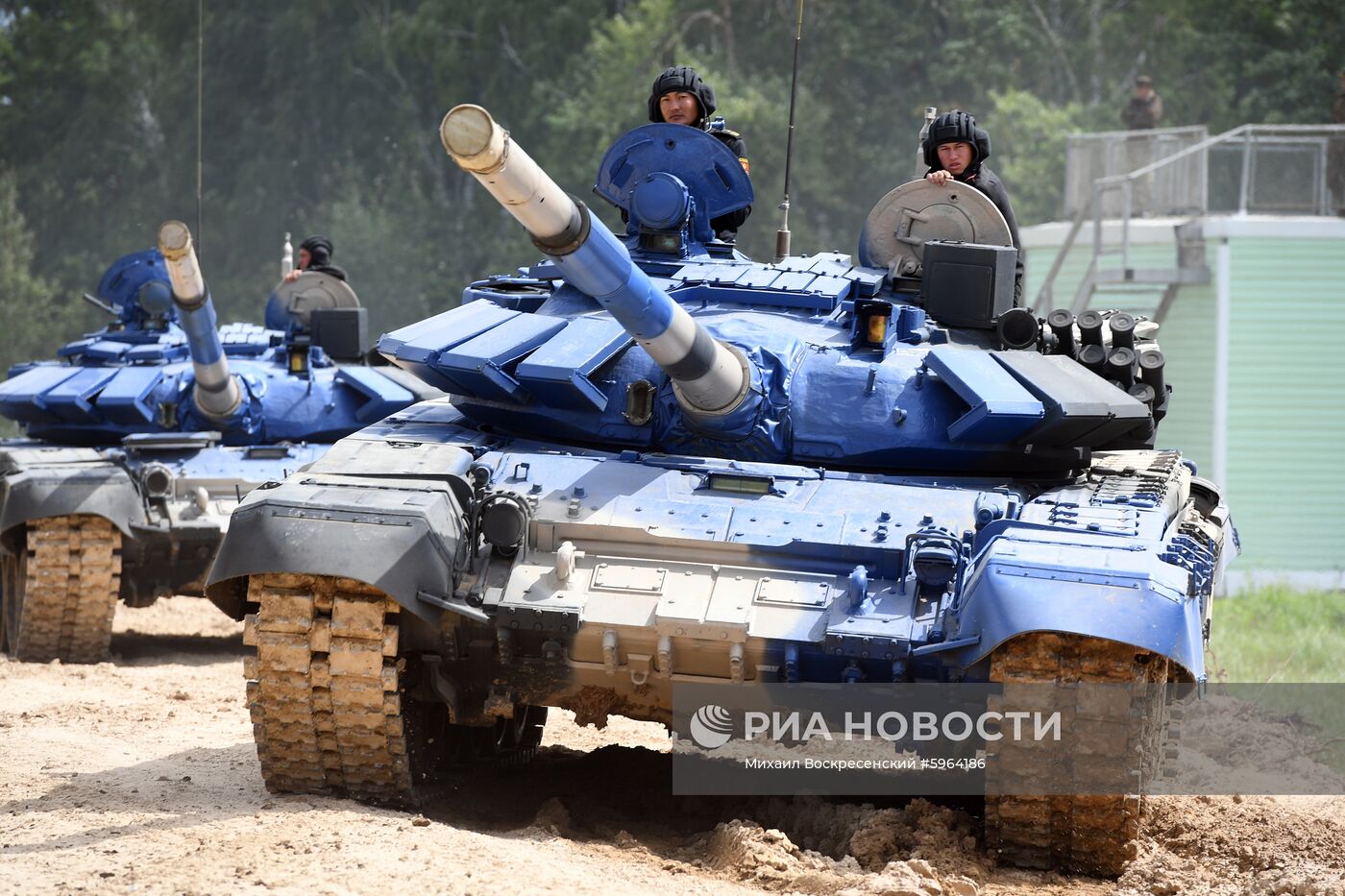 Подготовка команд к конкурсу "Танковый биатлон"