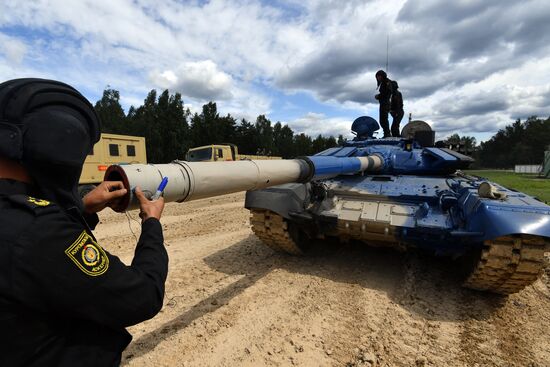 Подготовка команд к конкурсу "Танковый биатлон"