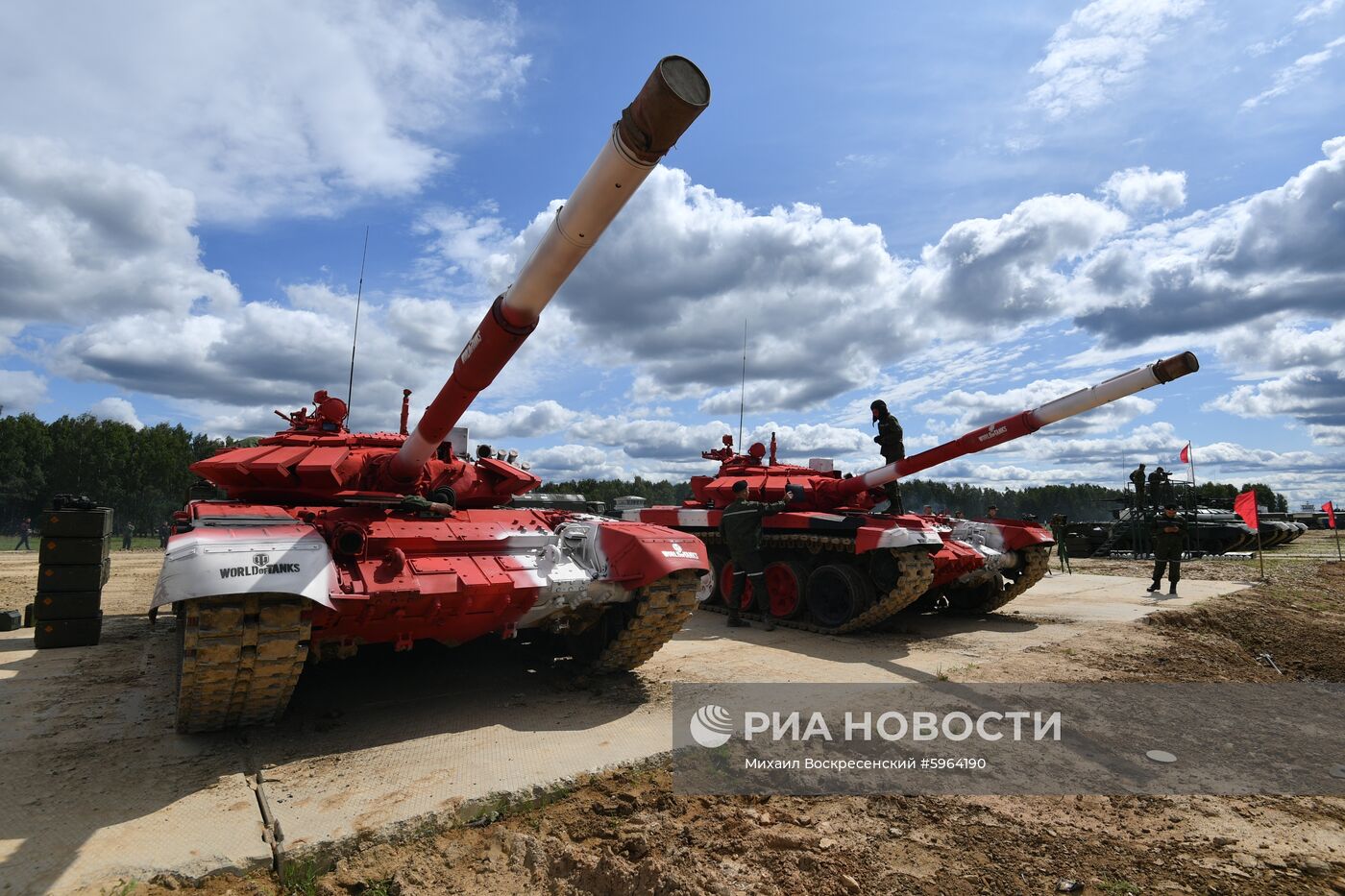 Подготовка команд к конкурсу "Танковый биатлон"