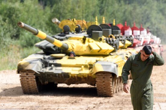 Подготовка команд к конкурсу "Танковый биатлон"