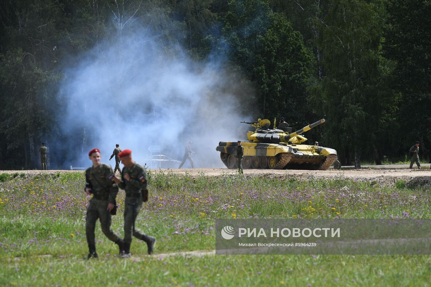 Подготовка команд к конкурсу "Танковый биатлон"