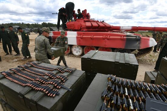 Подготовка команд к конкурсу "Танковый биатлон"