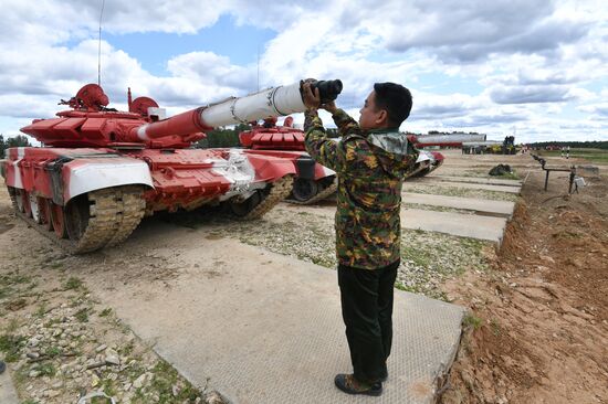 Подготовка команд к конкурсу "Танковый биатлон"