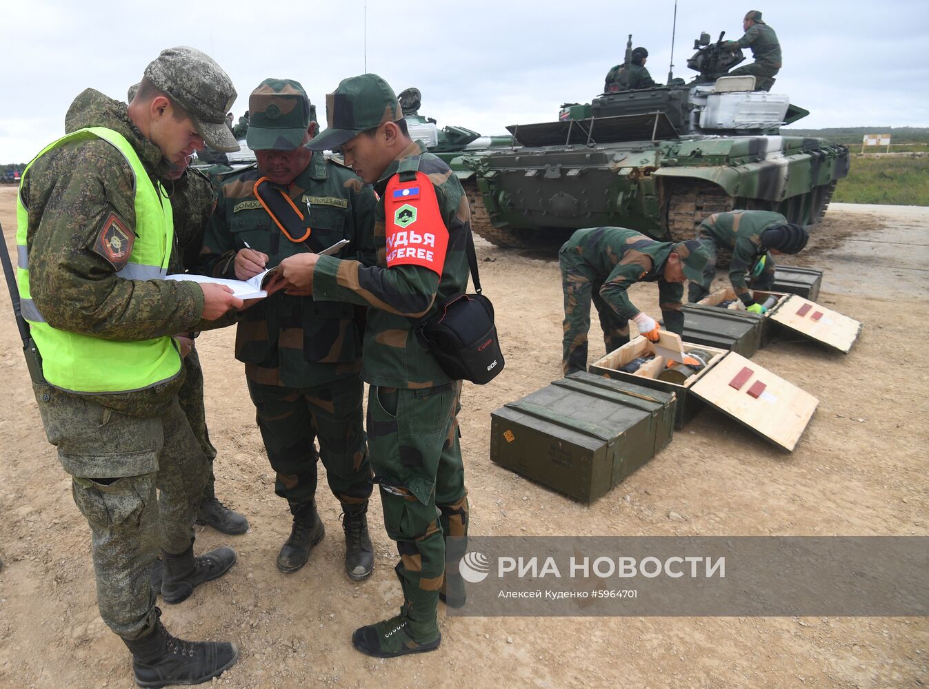 Подготовка команд к конкурсу "Танковый биатлон"