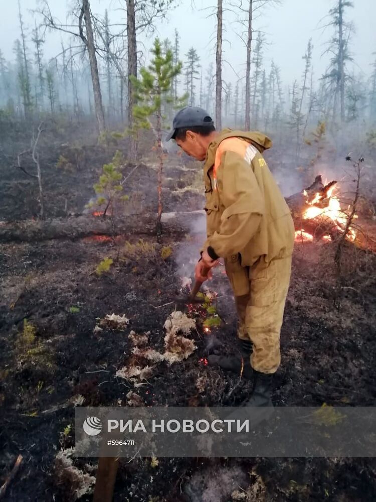 Пожары в Якутии