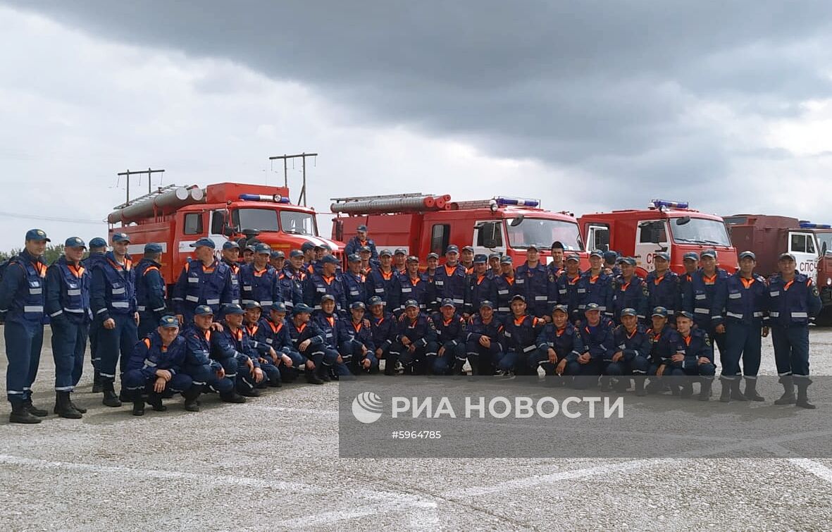 Ликвидация лесных пожаров в Якутии