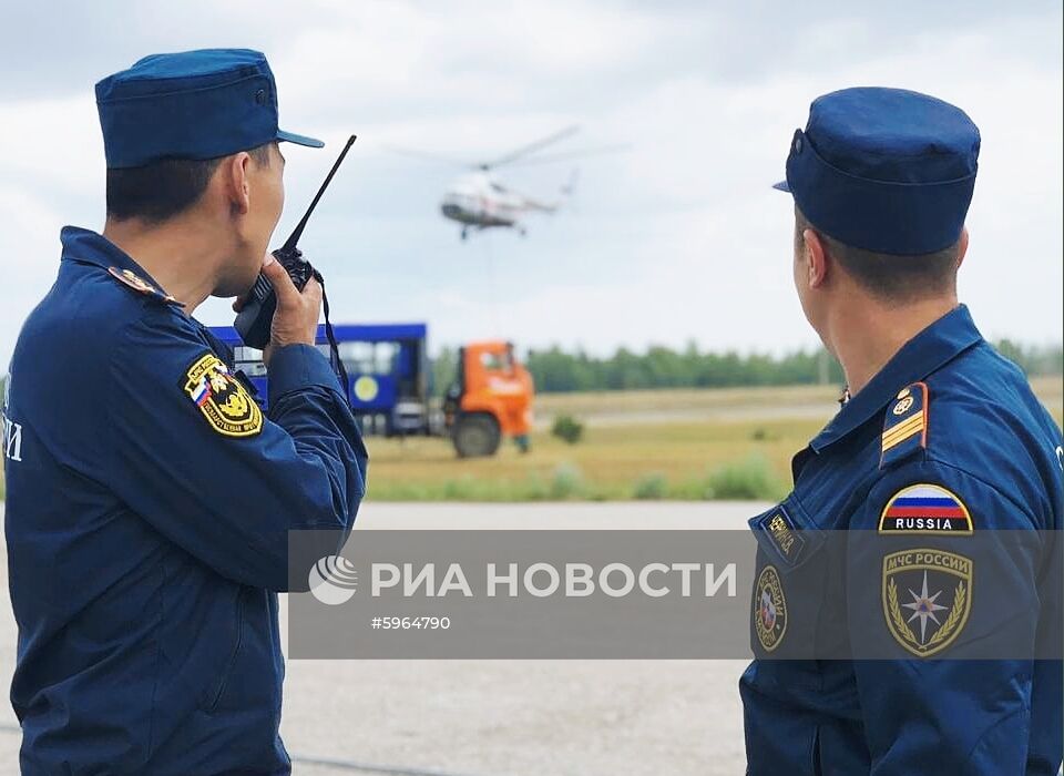 Ликвидация лесных пожаров в Якутии