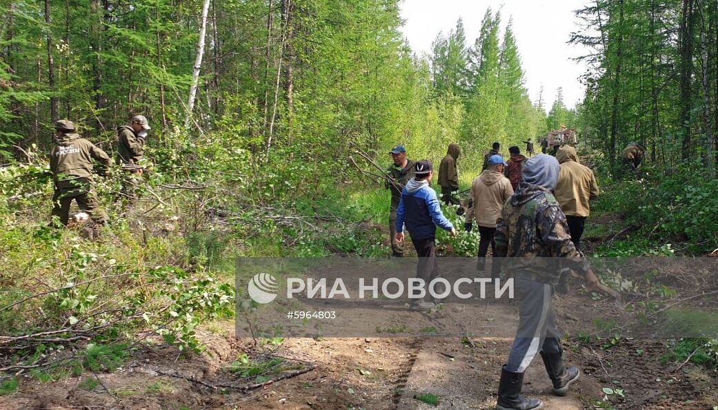 Ликвидация лесных пожаров в Якутии