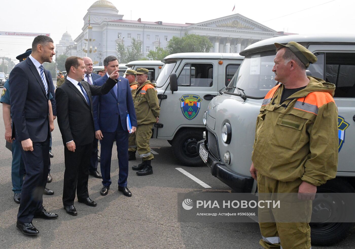 Рабочая поездка премьер-министра РФ Д. Медведева в Дальневосточный федеральный округ