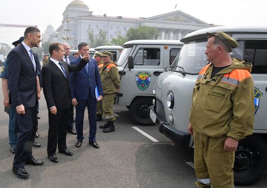Рабочая поездка премьер-министра РФ Д. Медведева в Дальневосточный федеральный округ