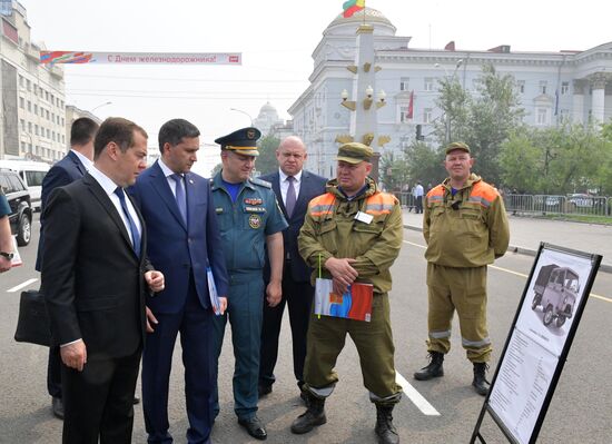 Рабочая поездка премьер-министра РФ Д. Медведева в Дальневосточный федеральный округ