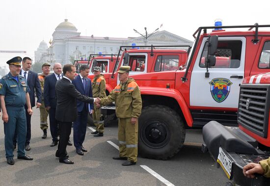 Рабочая поездка премьер-министра РФ Д. Медведева в Дальневосточный федеральный округ