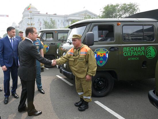 Рабочая поездка премьер-министра РФ Д. Медведева в Дальневосточный федеральный округ