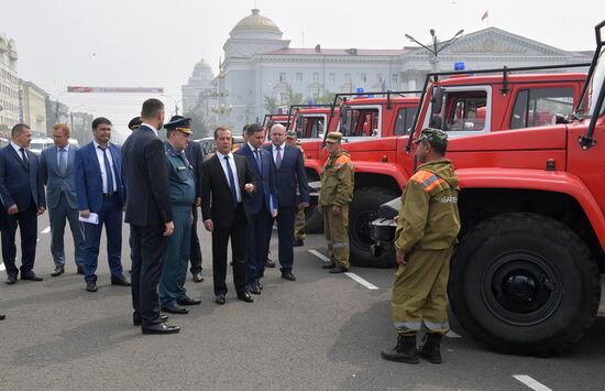 Рабочая поездка премьер-министра РФ Д. Медведева в Дальневосточный федеральный округ