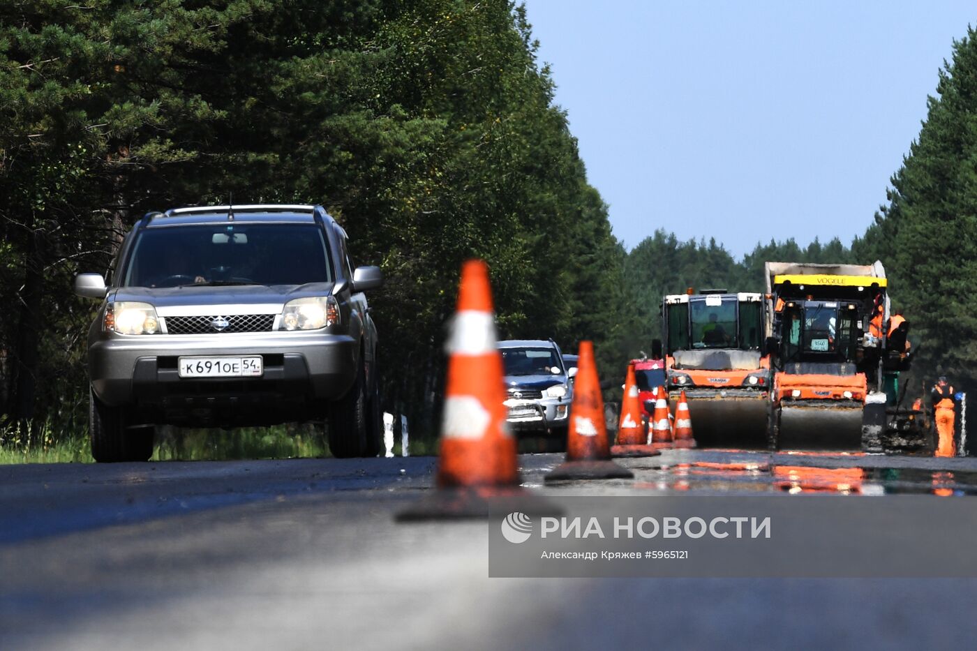 Ремонт автодорог в Новосибирской области