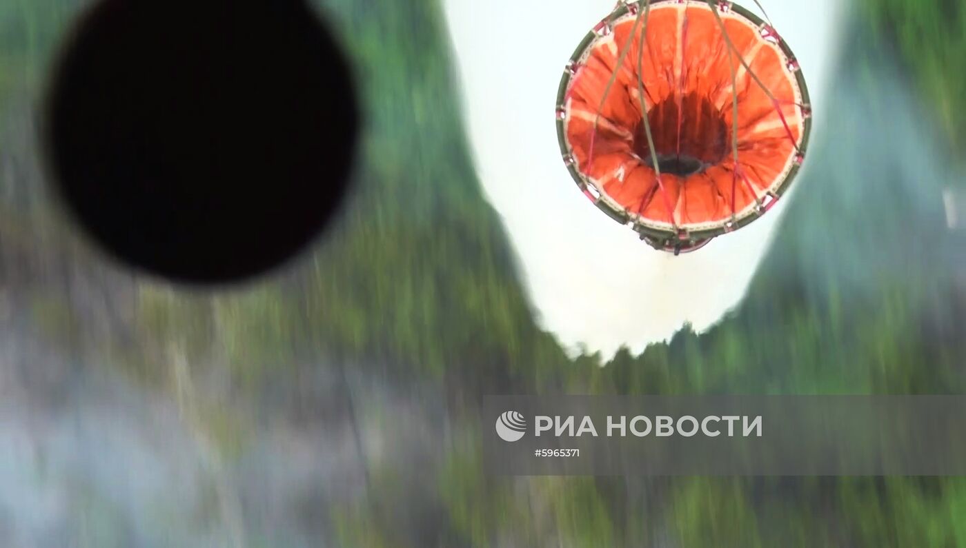 Ликвидация лесных пожаров в Красноярском крае и Иркутской области