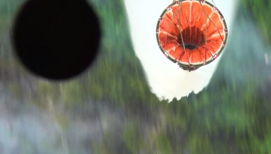 Ликвидация лесных пожаров в Красноярском крае и Иркутской области