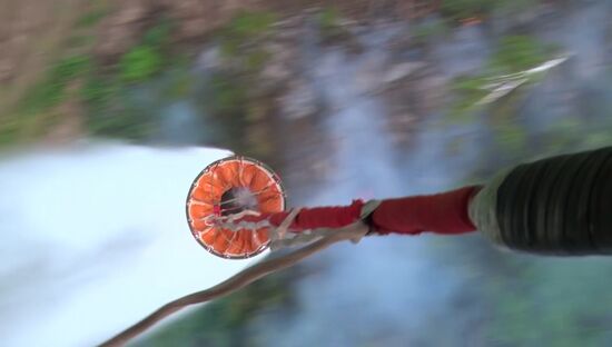 Ликвидация лесных пожаров в Красноярском крае и Иркутской области