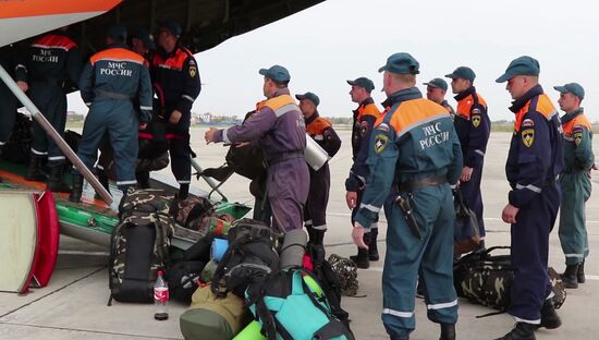 Ликвидация лесных пожаров в Красноярском крае и Иркутской области