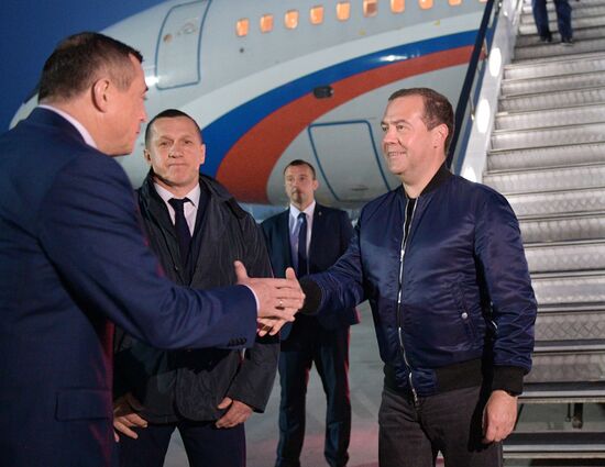 Рабочая поездка премьер-министра РФ Д. Медведева в Сахалинскую область