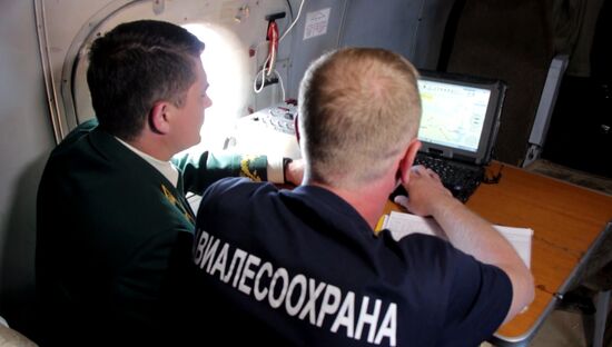 Ликвидация лесных пожаров в Красноярском крае и Иркутской области