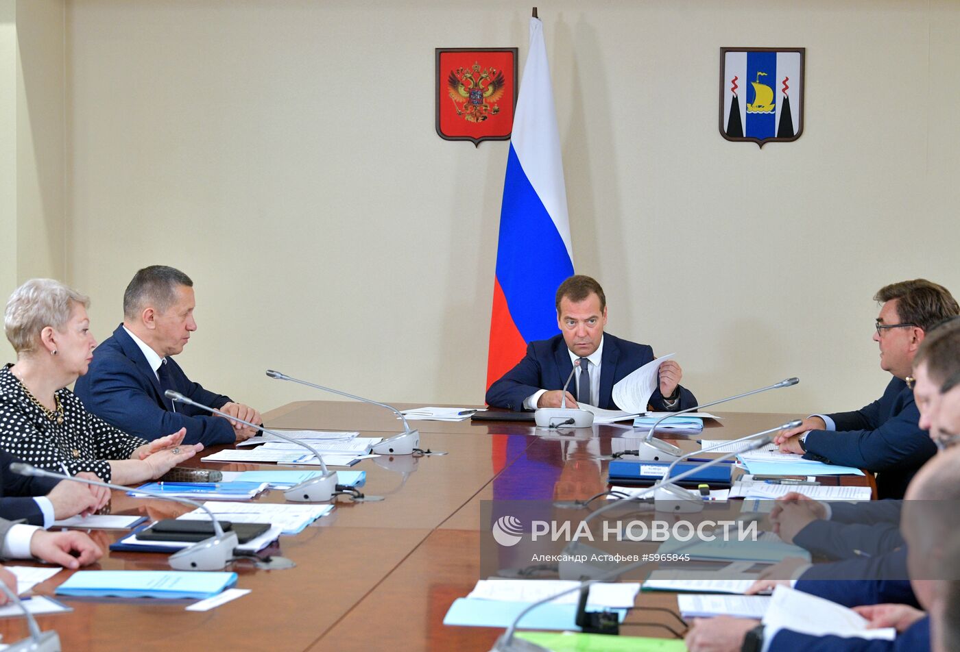 Рабочая поездка премьер-министра РФ Д. Медведева в Сахалинскую область. День второй