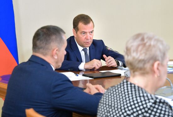 Рабочая поездка премьер-министра РФ Д. Медведева в Сахалинскую область. День второй