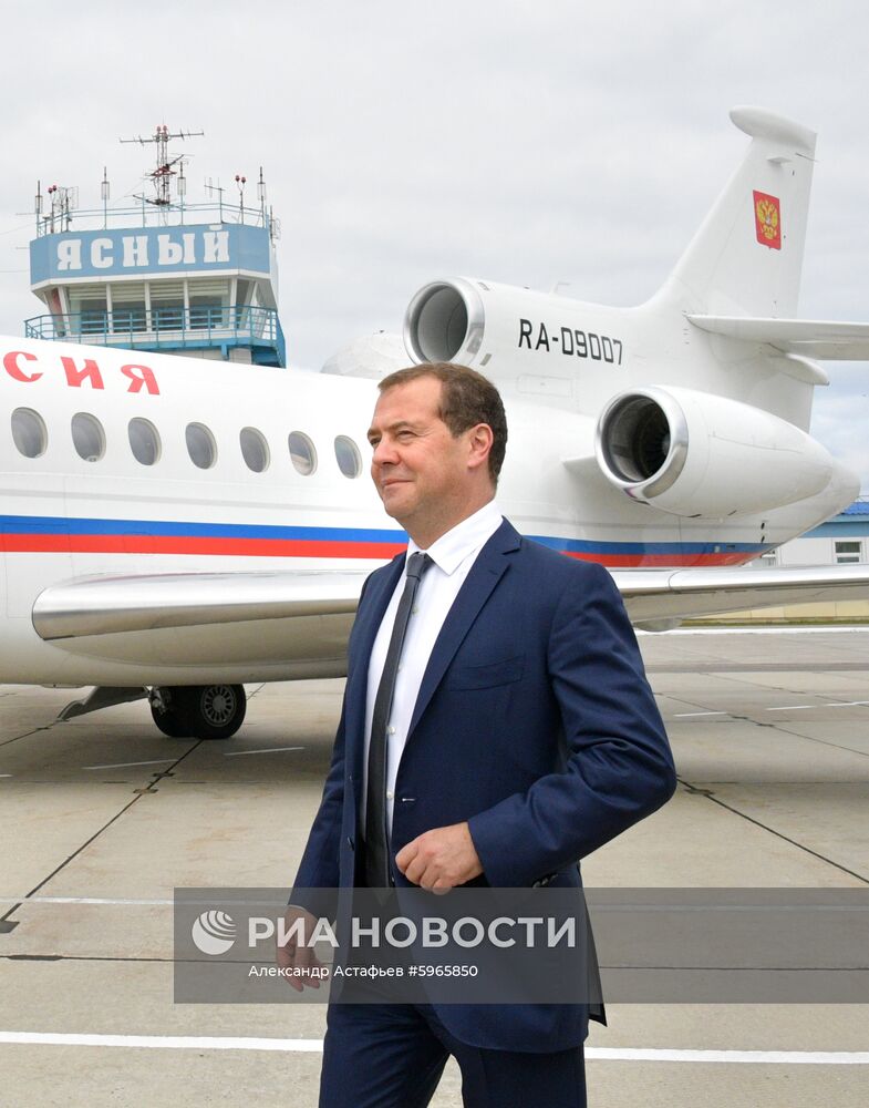 Рабочая поездка премьер-министра РФ Д. Медведева в Сахалинскую область. День второй