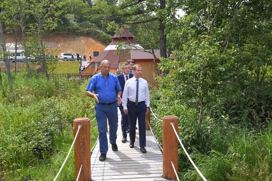 Рабочая поездка премьер-министра РФ Д. Медведева в Сахалинскую область. День второй