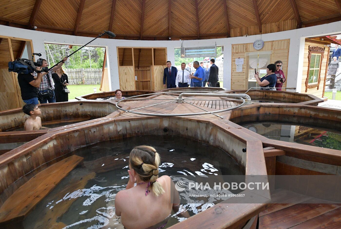 Рабочая поездка премьер-министра РФ Д. Медведева в Сахалинскую область. День второй