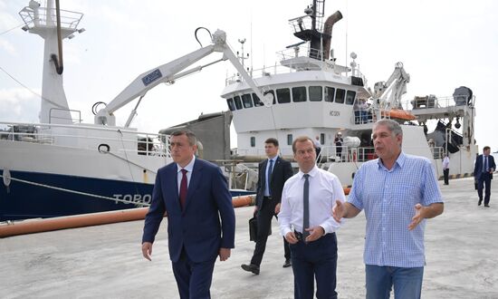 Рабочая поездка премьер-министра РФ Д. Медведева в Сахалинскую область. День второй