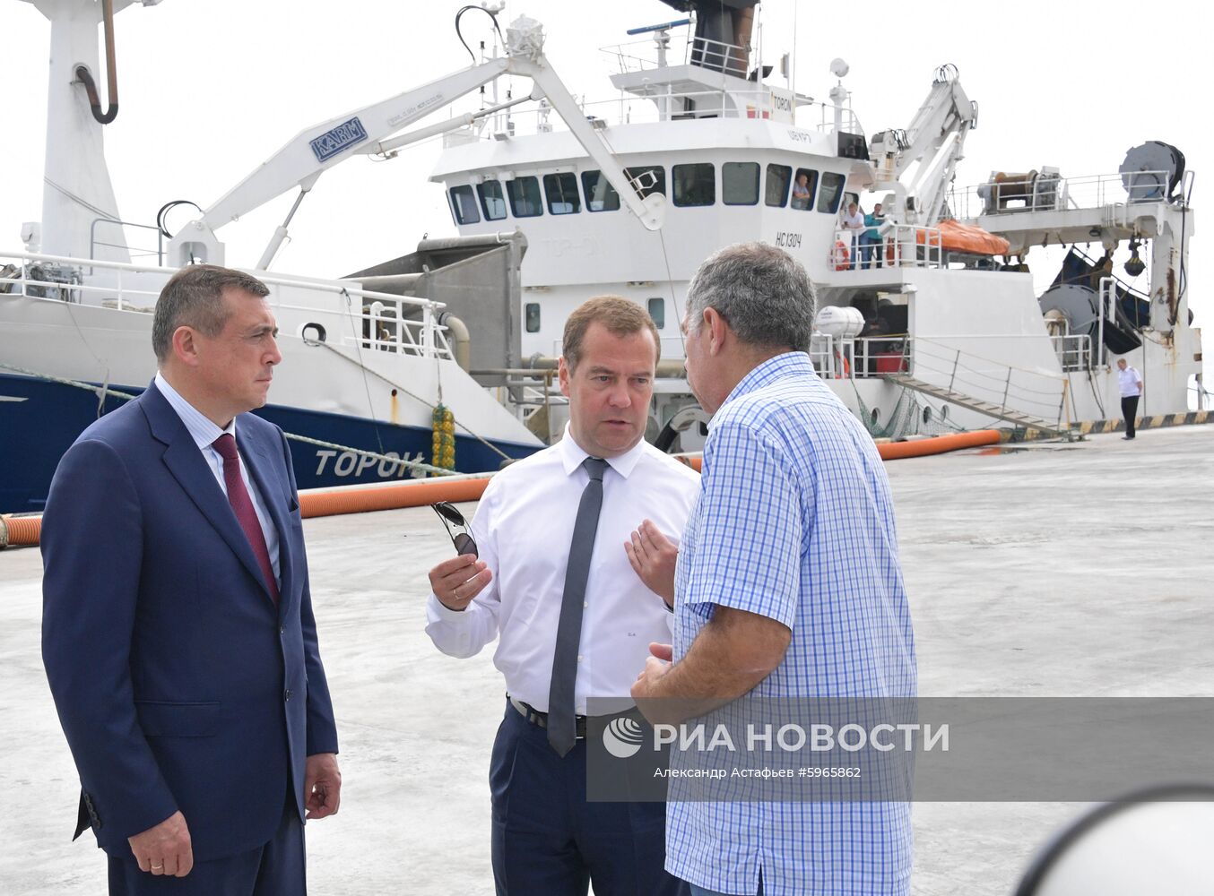 Рабочая поездка премьер-министра РФ Д. Медведева в Сахалинскую область. День второй