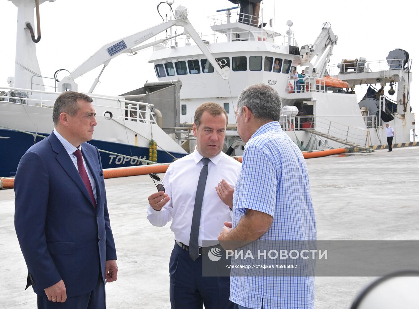 Рабочая поездка премьер-министра РФ Д. Медведева в Сахалинскую область. День второй