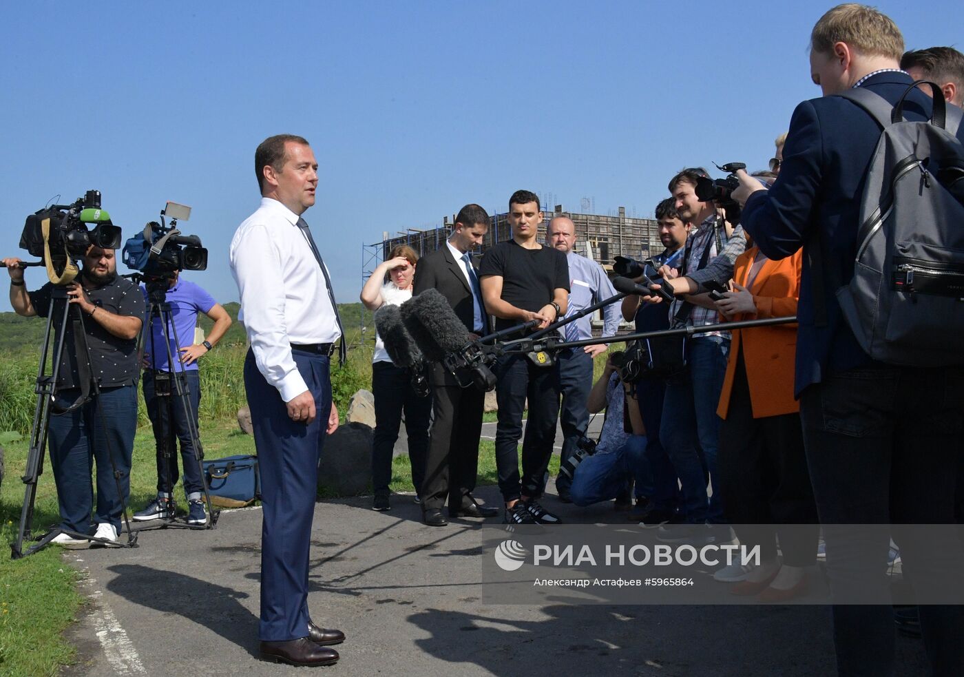 Рабочая поездка премьер-министра РФ Д. Медведева в Сахалинскую область. День второй