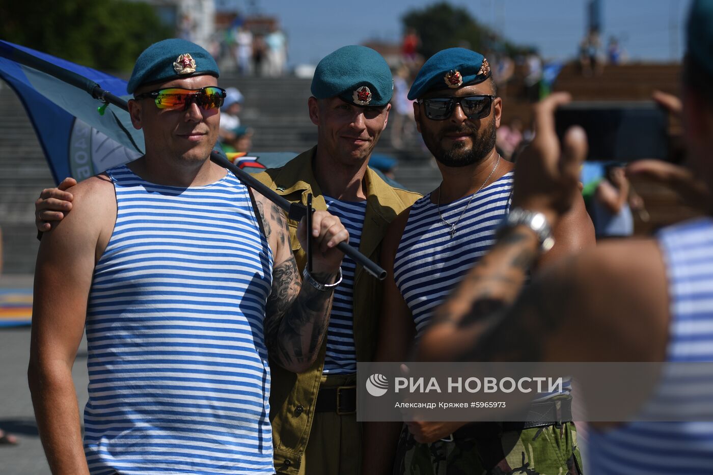 Празднование Дня ВДВ в городах России