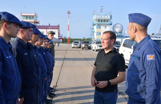 Рабочая поездка премьер-министра РФ Д. Медведева в Сахалинскую область. День второй