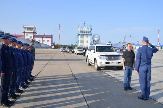 Рабочая поездка премьер-министра РФ Д. Медведева в Сахалинскую область. День второй