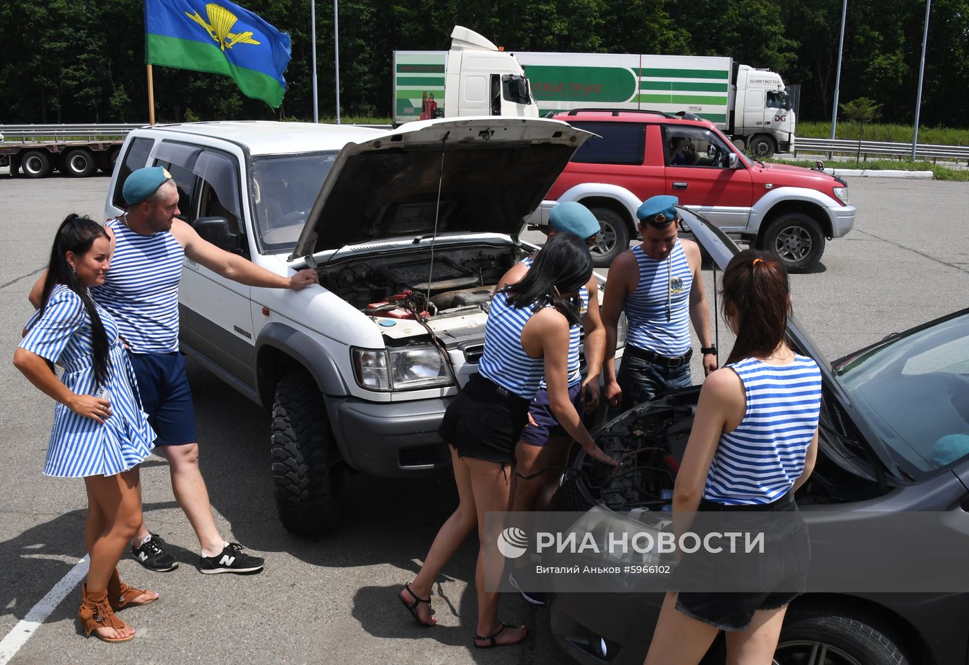 Празднование Дня ВДВ в городах России