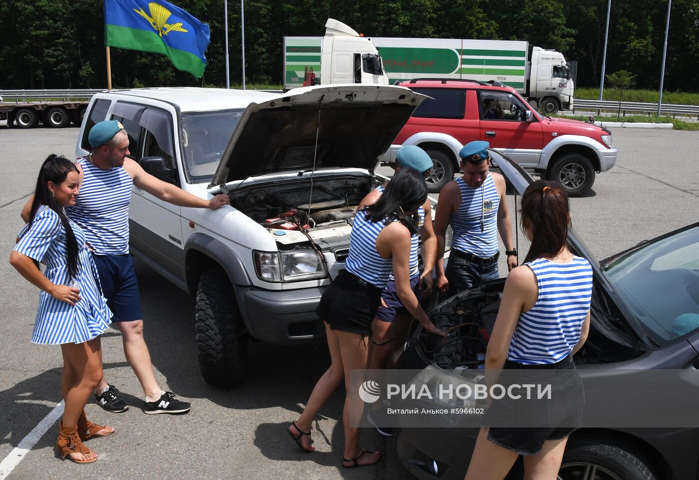 Празднование Дня ВДВ в городах России