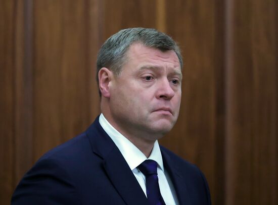 Президент РФ В. Путин встретился с врио губернатора Астраханской области И. Бабушкиным