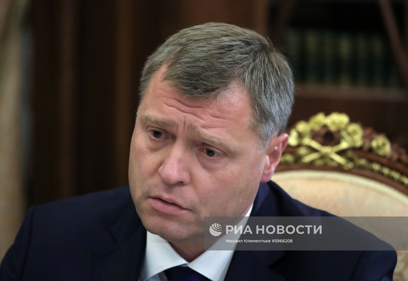 Президент РФ В. Путин встретился с врио губернатора Астраханской области И. Бабушкиным