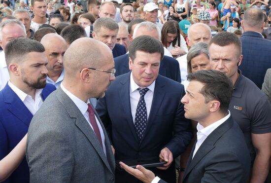 Президент Украины В. Зеленский посетил г. Ивано-Франковск