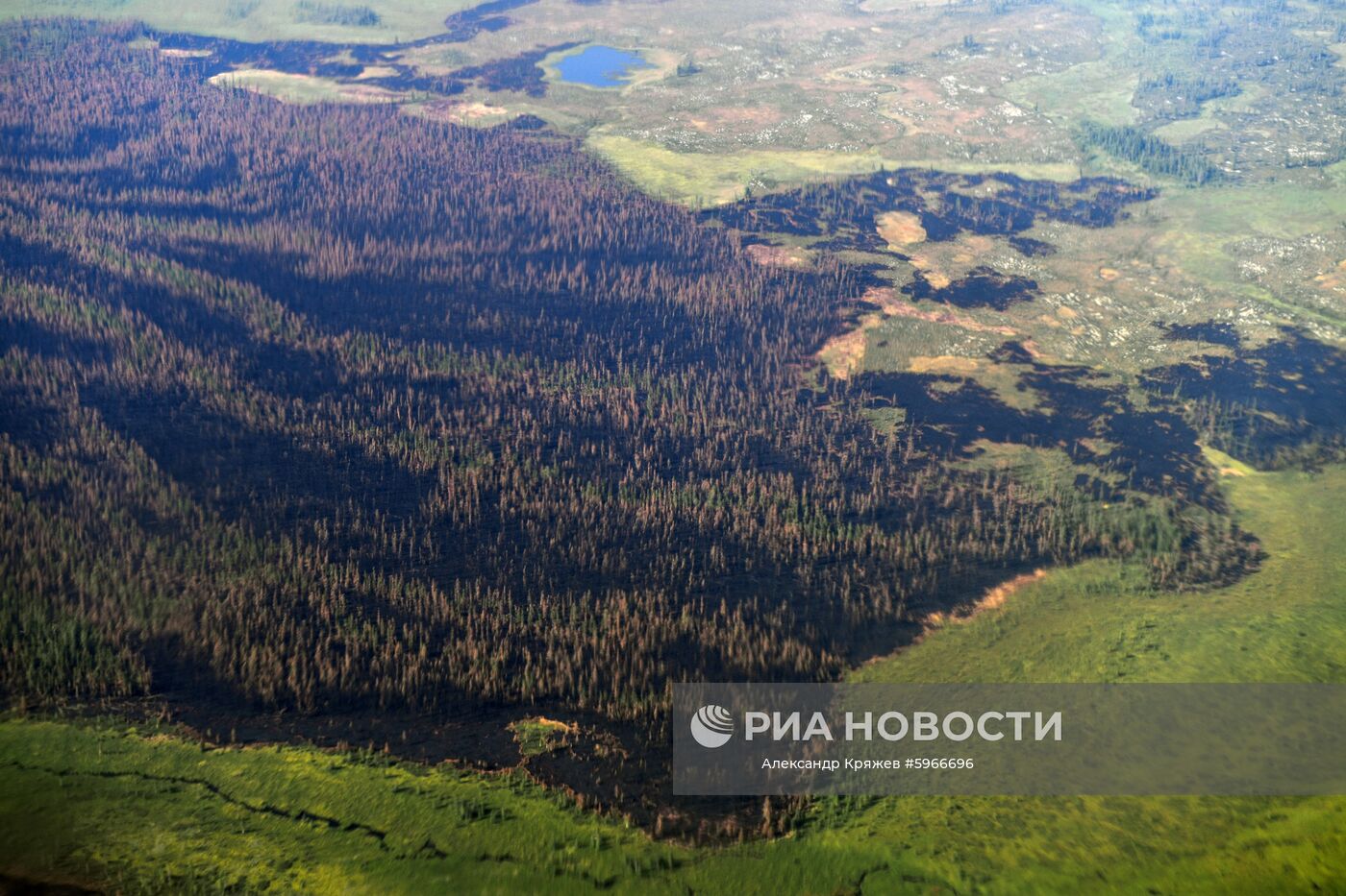 Ликвидация пожаров в Красноярском крае