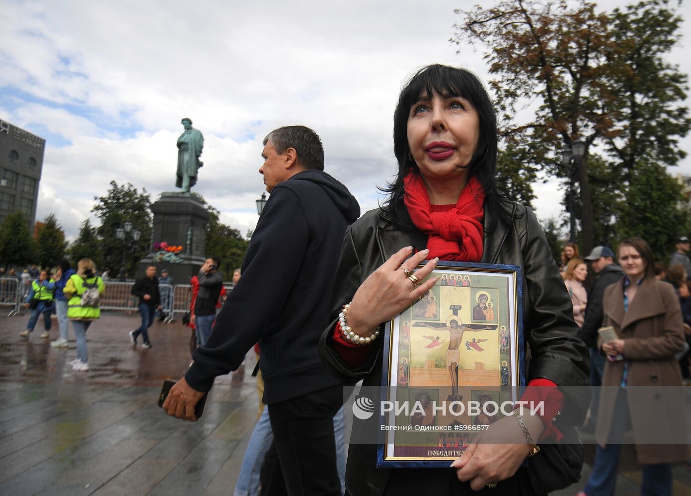 Несанкционированная акция в поддержку незарегистрированных кандидатов в Мосгордуму